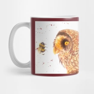 Owl and a Bumblebee Mug